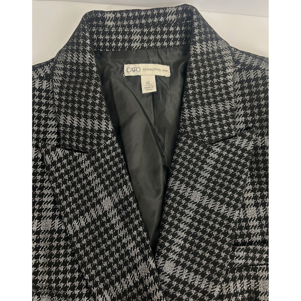 Cato Black/Silver Great Dressy Blazer XL Great for Holidays